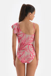 FUCHSIA - GREY SWIMSUIT