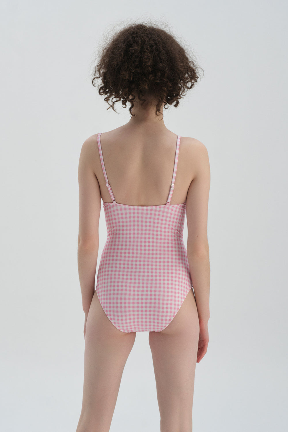 PINK - WHITE SWIMSUIT