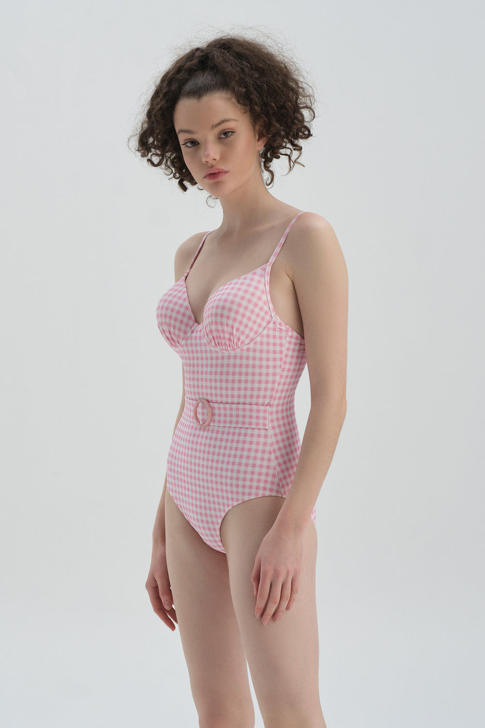 PINK - WHITE SWIMSUIT