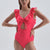 NEON FUCHSIA SHAPEWEAR SWIMSUIT