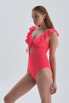 NEON FUCHSIA SHAPEWEAR SWIMSUIT