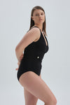 BLACK SHAPEWEAR SWIMSUIT