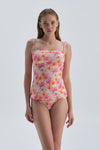 YELLOW - PINK TANKINI TOP