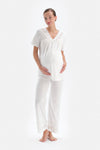WHITE PYJAMA BOTTOM