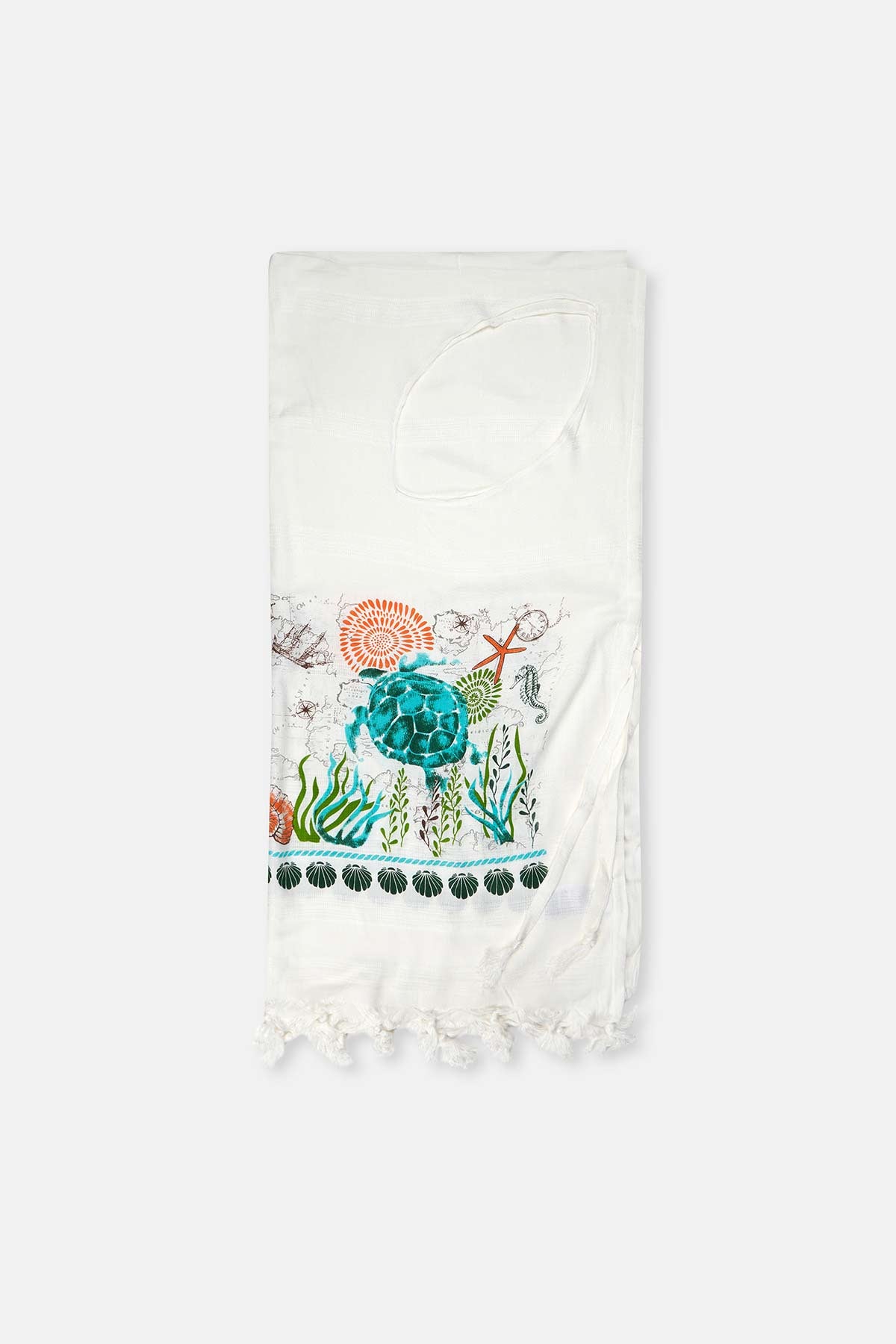 CORAL - BLUE TOWEL