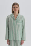 GREEN PYJAMA TOP
