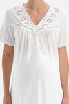 WHITE PYJAMA TOP