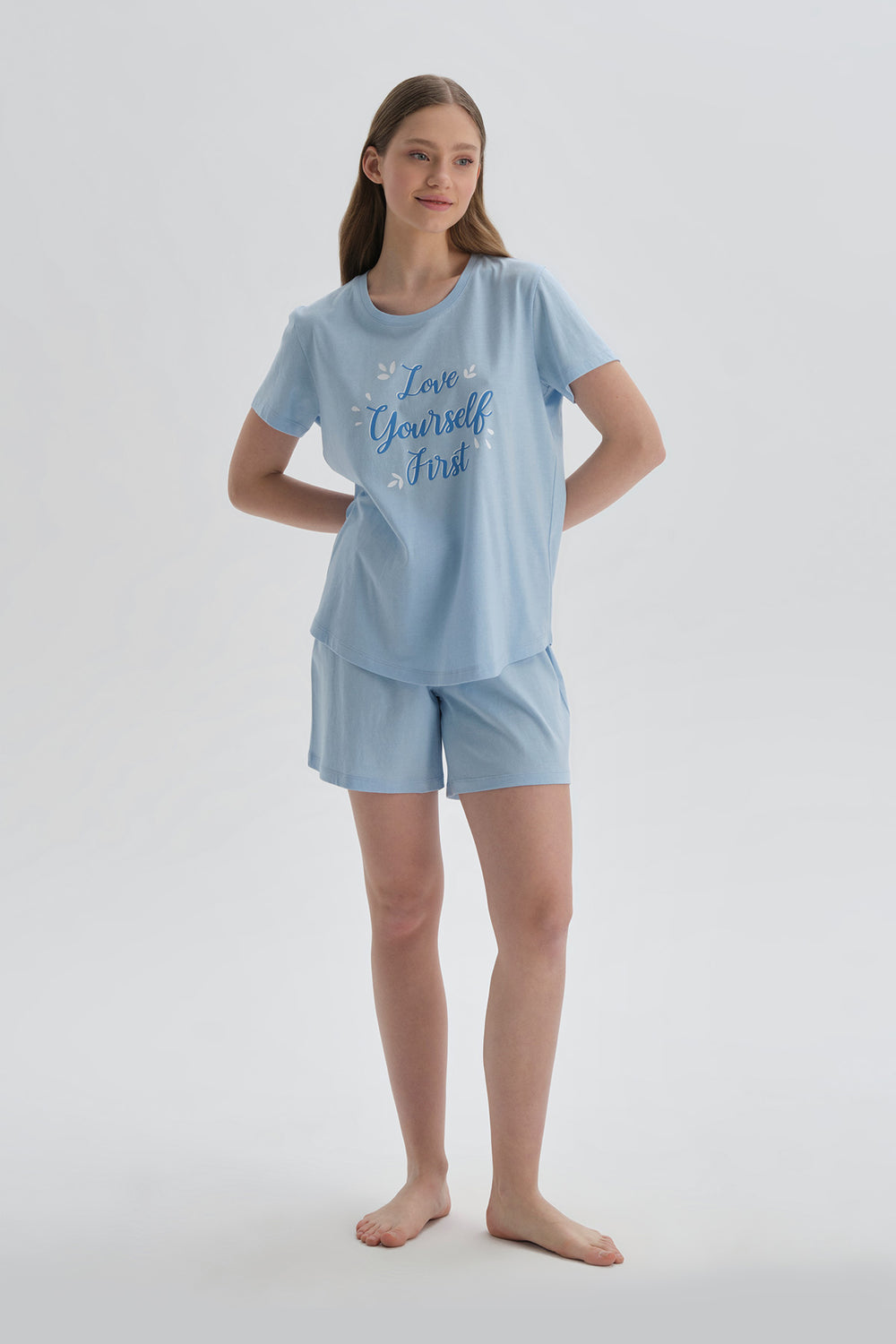 LIGHT BLUE SHORT SET