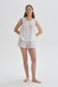WHITE SHORT SET