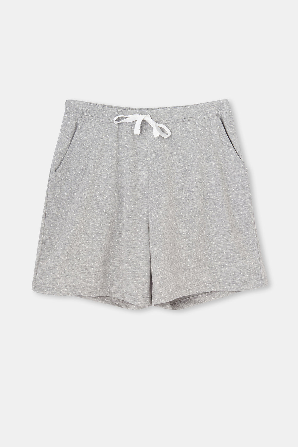 GREY MELANGE SHORT SET