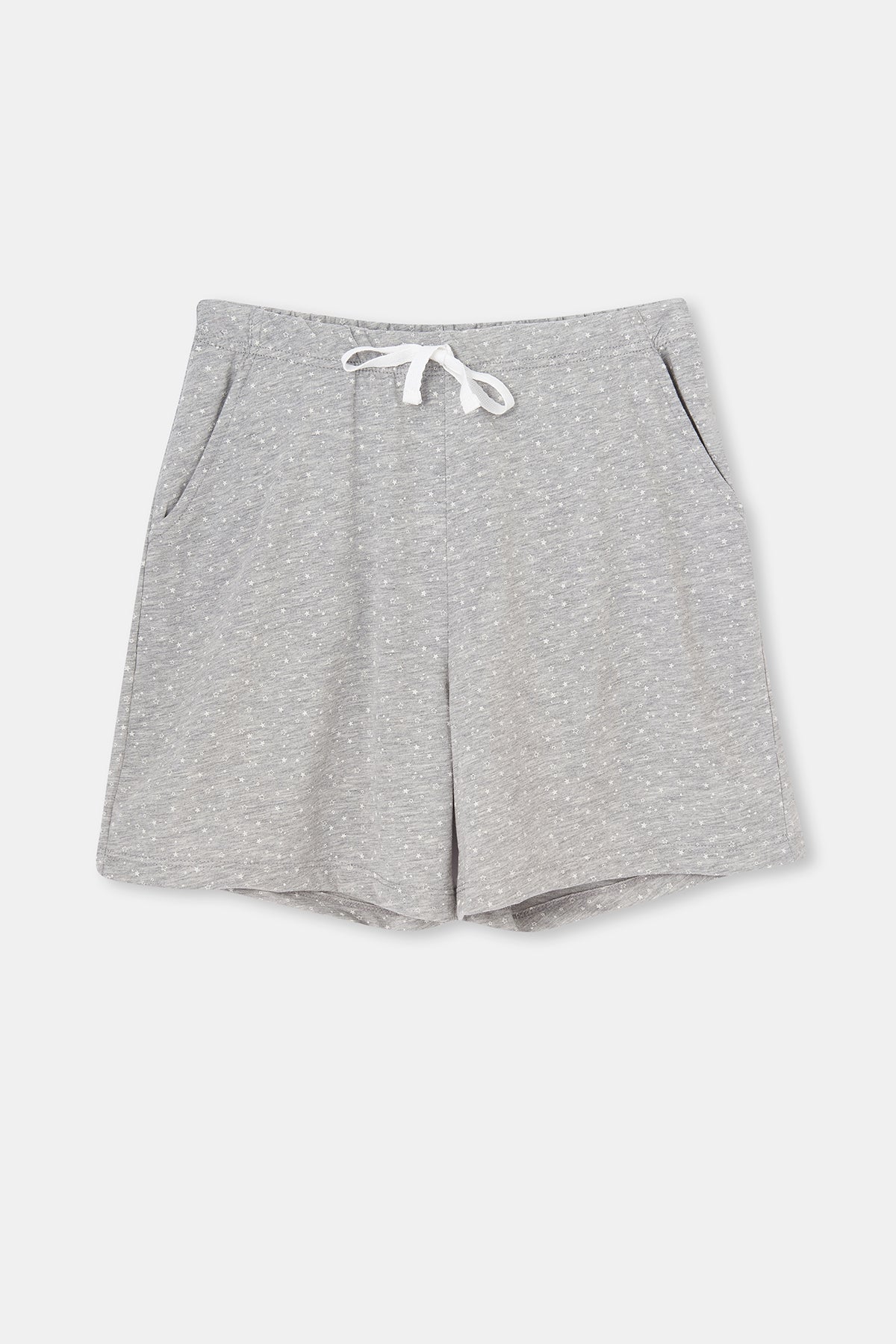 GREY MELANGE SHORT SET