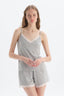 GREY MELANGE SHORT SET