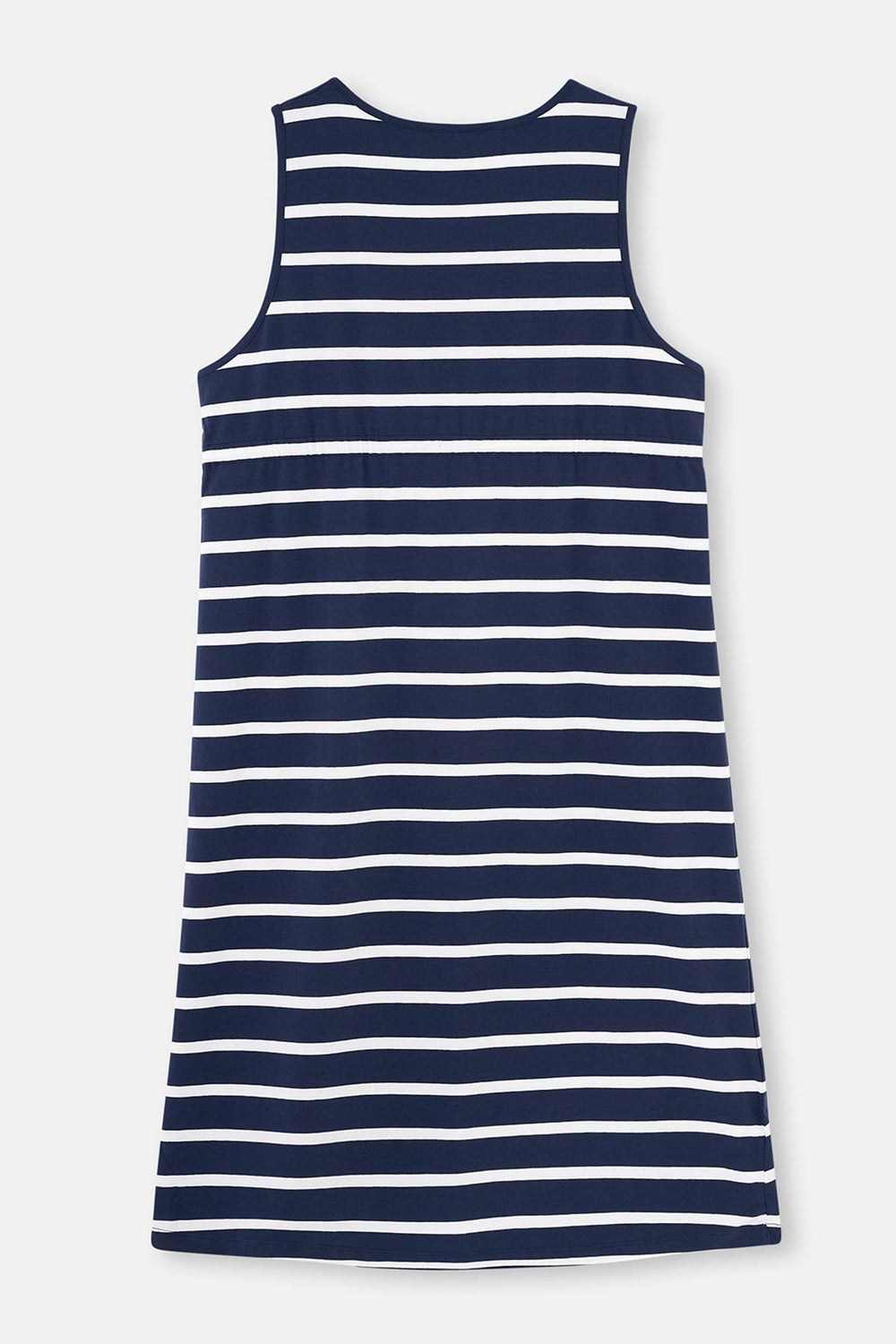 Lacivert Çizgili Çizgili Pamuklu Hamile Elbisesi