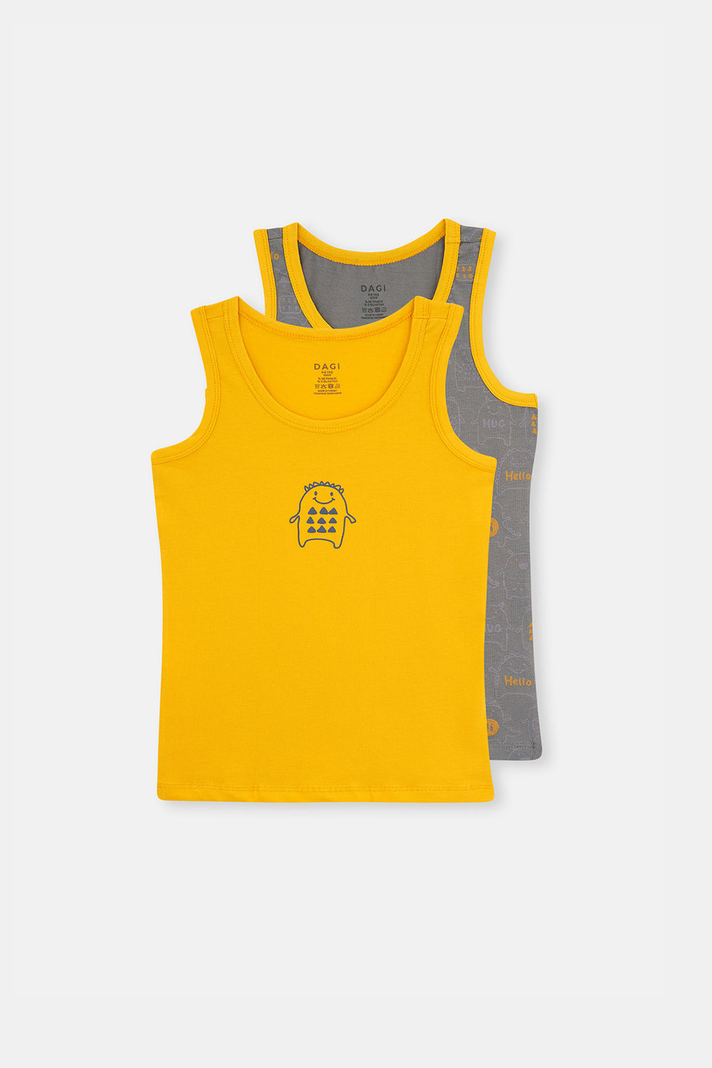 YELLOW - GREY TANKTOP