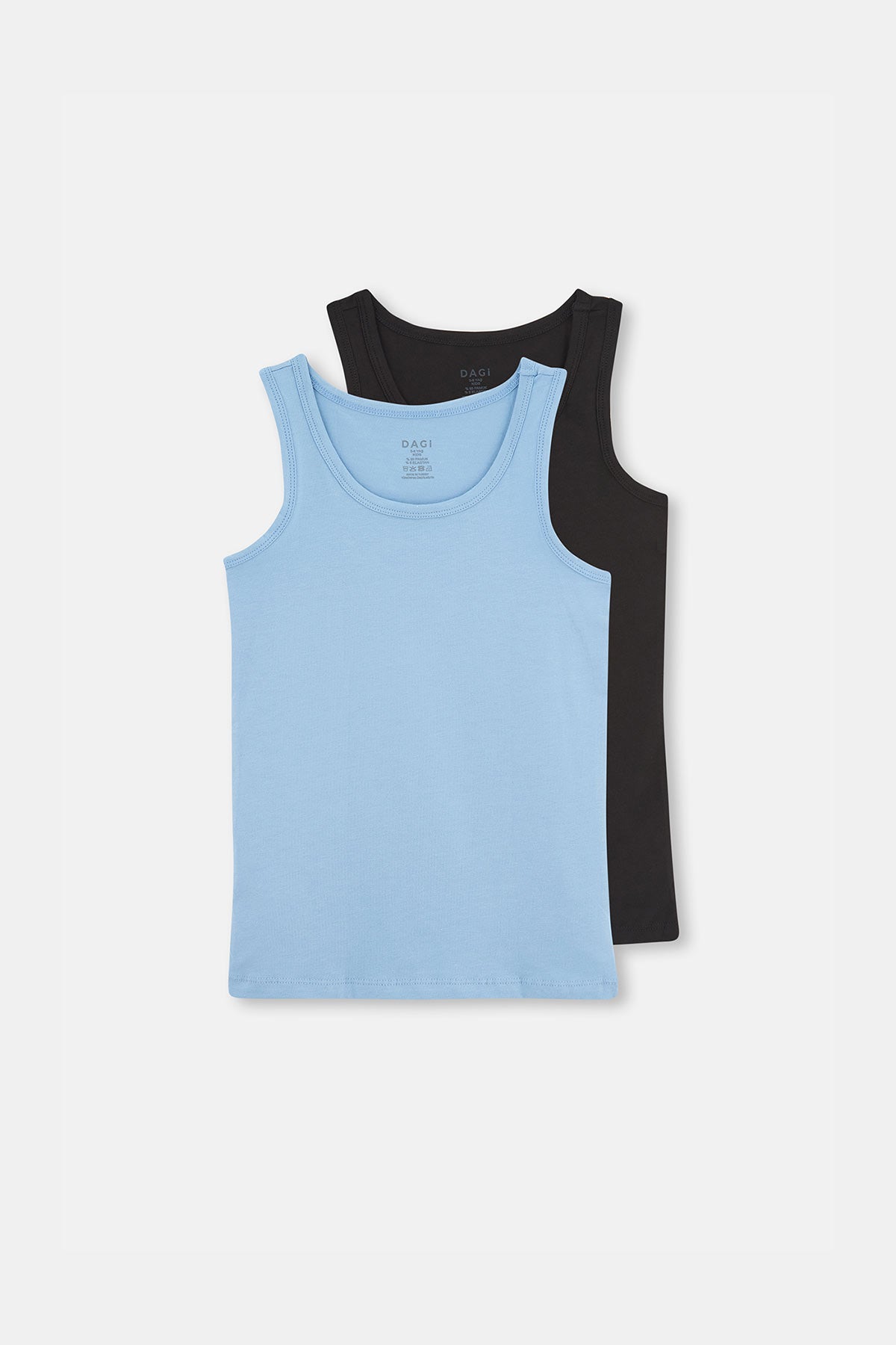 BLACK - BLUE TANKTOP