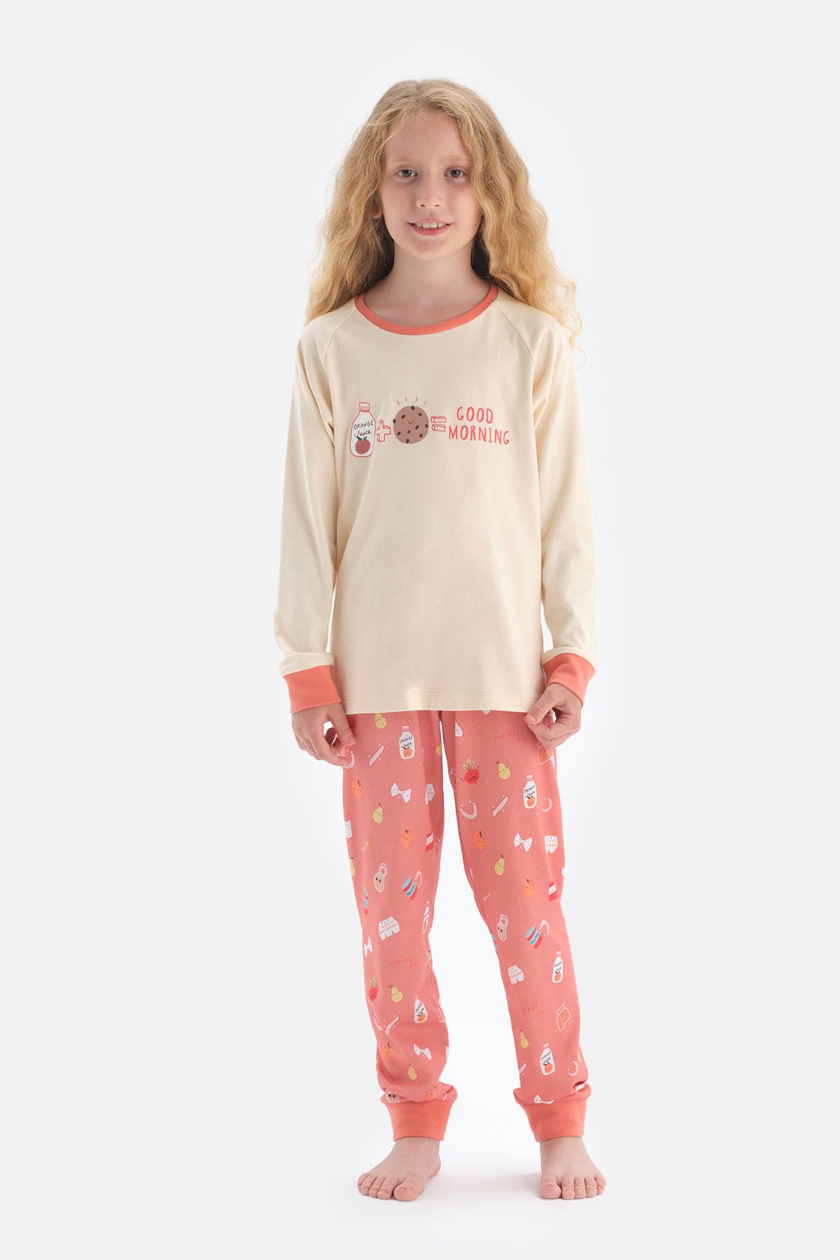SALMON PYJAMA SET