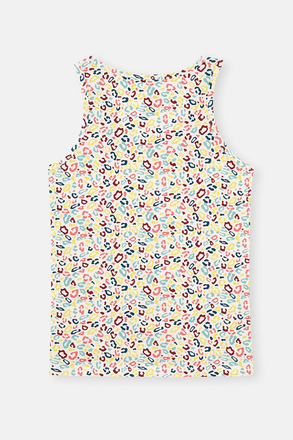 WHITE  - GREEN PRINT TANKTOP