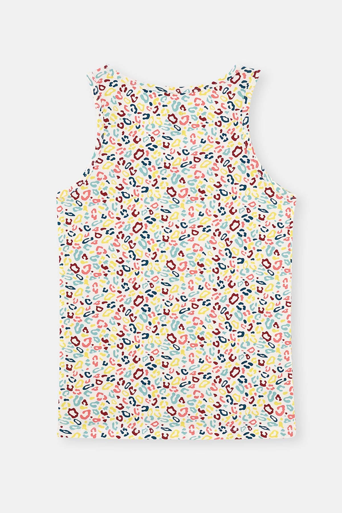 WHITE  - GREEN PRINT TANKTOP