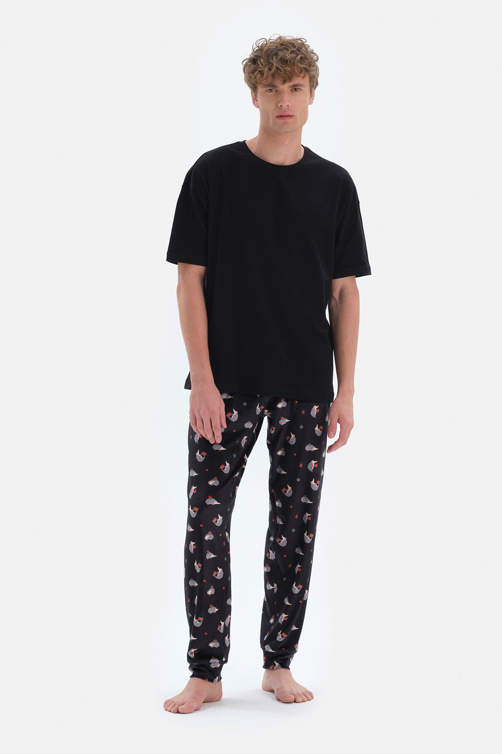 BLACK PYJAMA BOTTOM