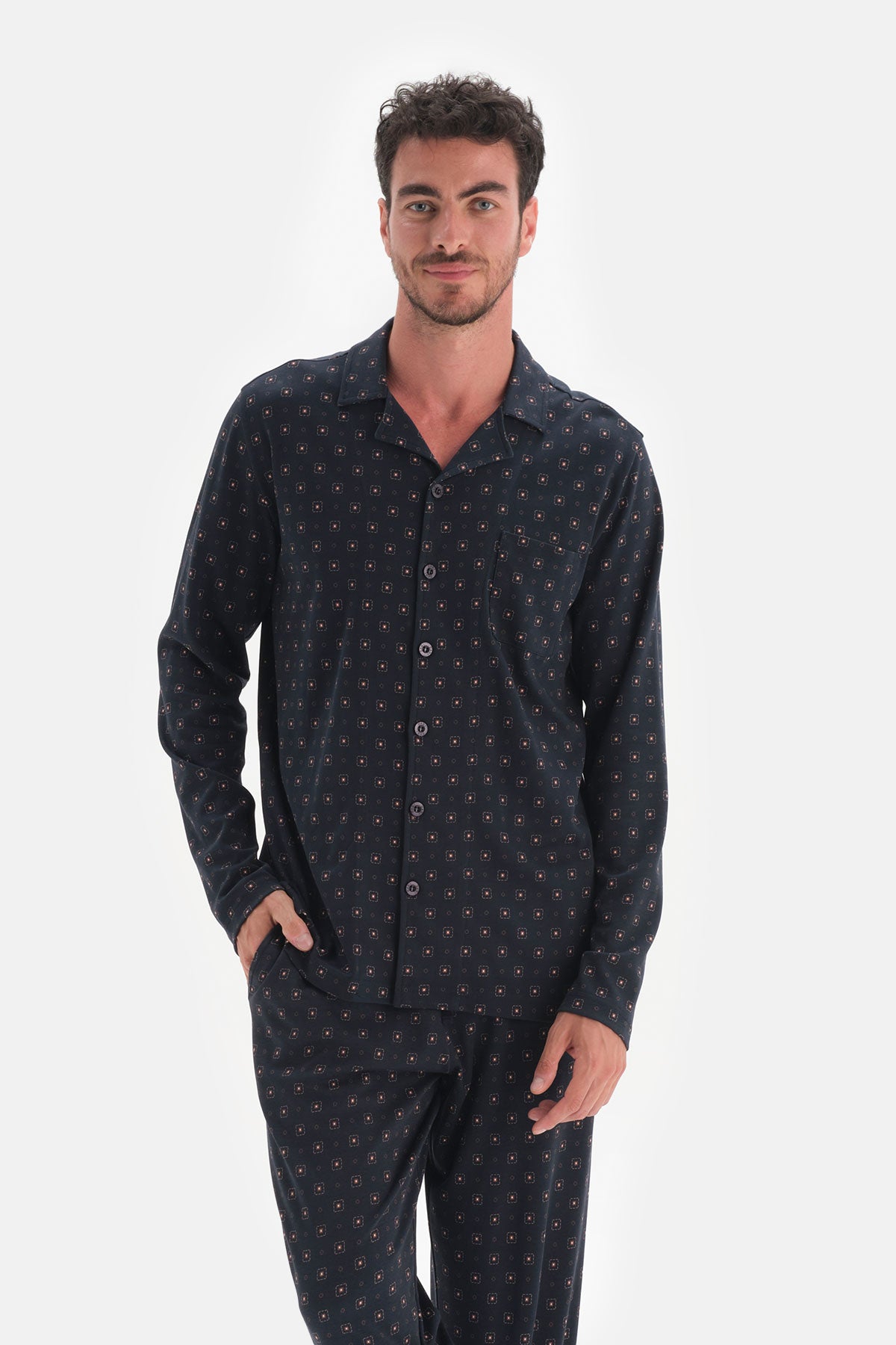 NAVY PYJAMA SET