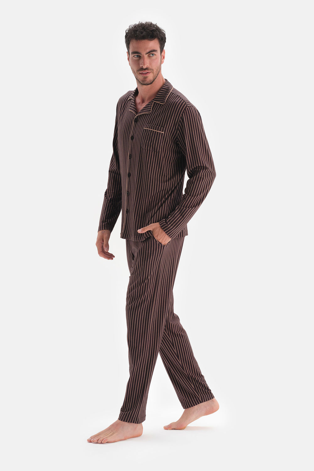 DARK BROWN PYJAMA SET