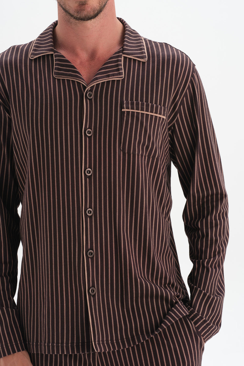DARK BROWN PYJAMA SET