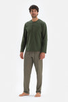 KHAKI PYJAMA SET