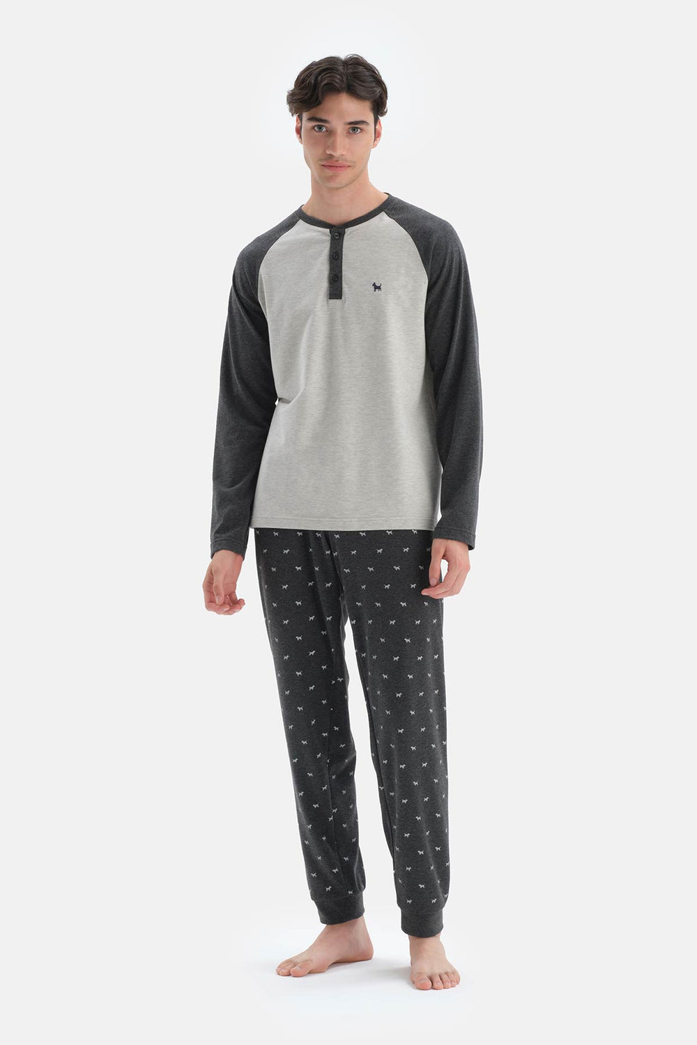 GREY PYJAMA SET