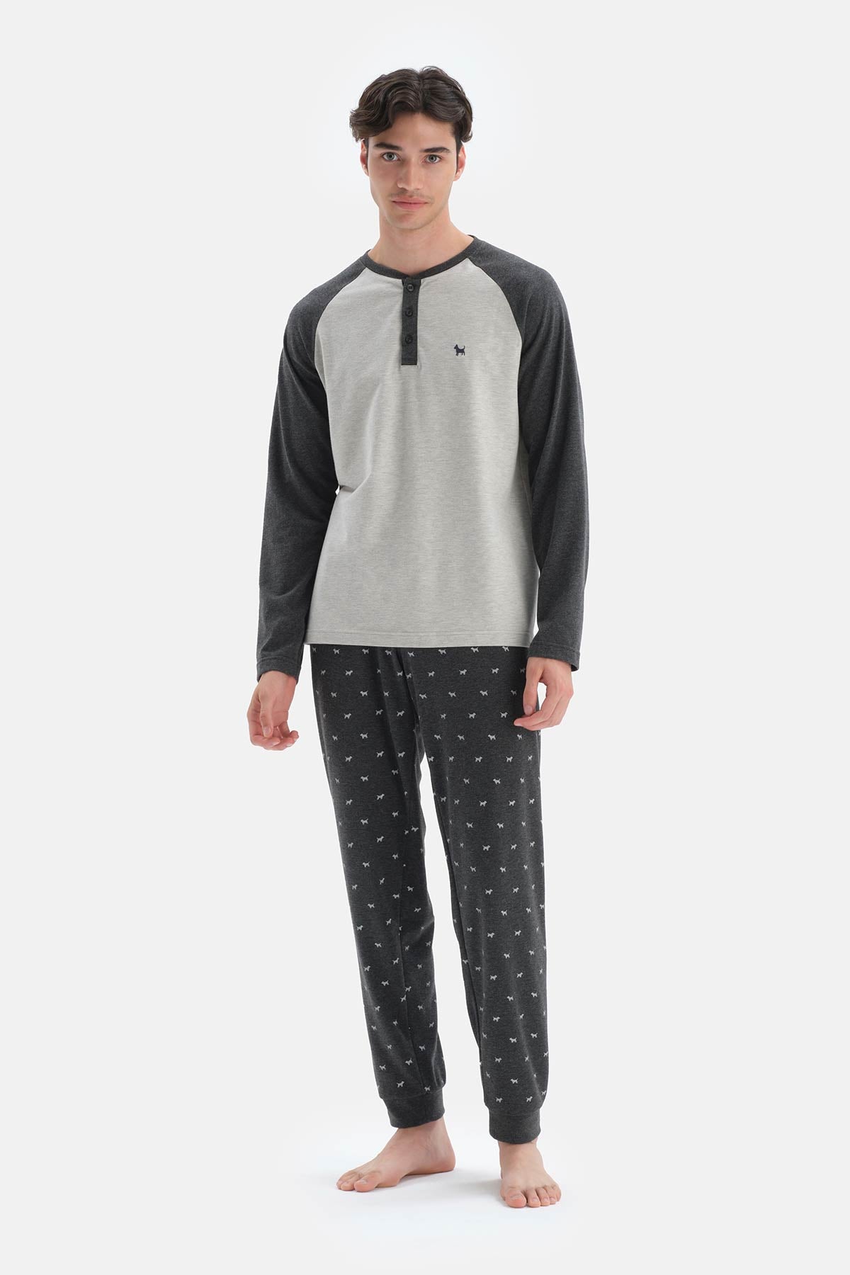 GREY PYJAMA SET