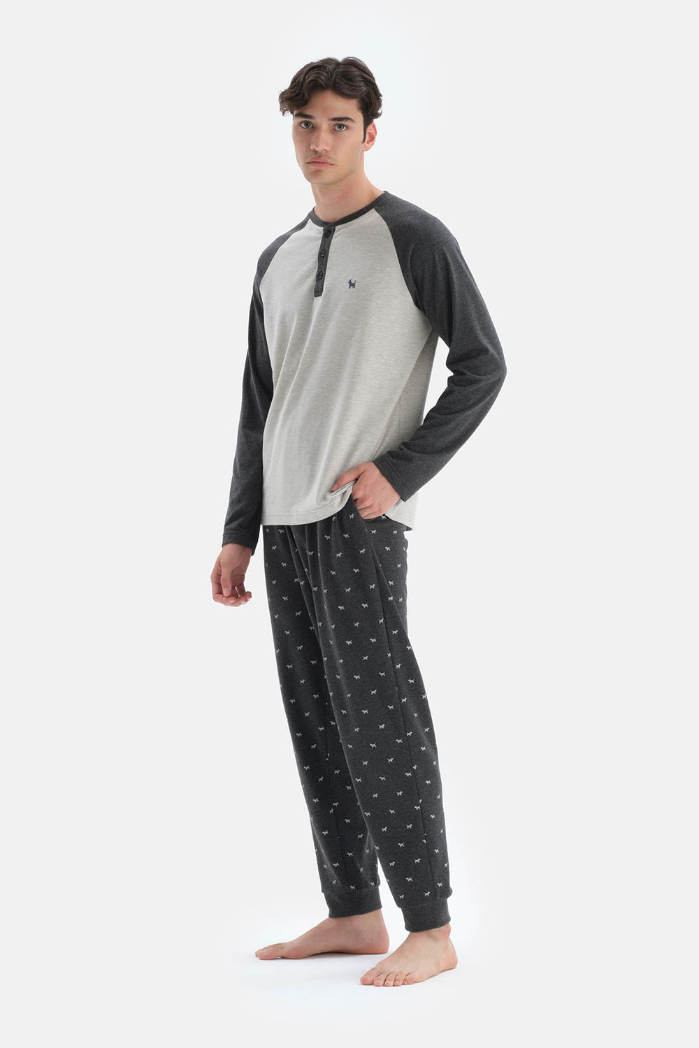 GREY PYJAMA SET