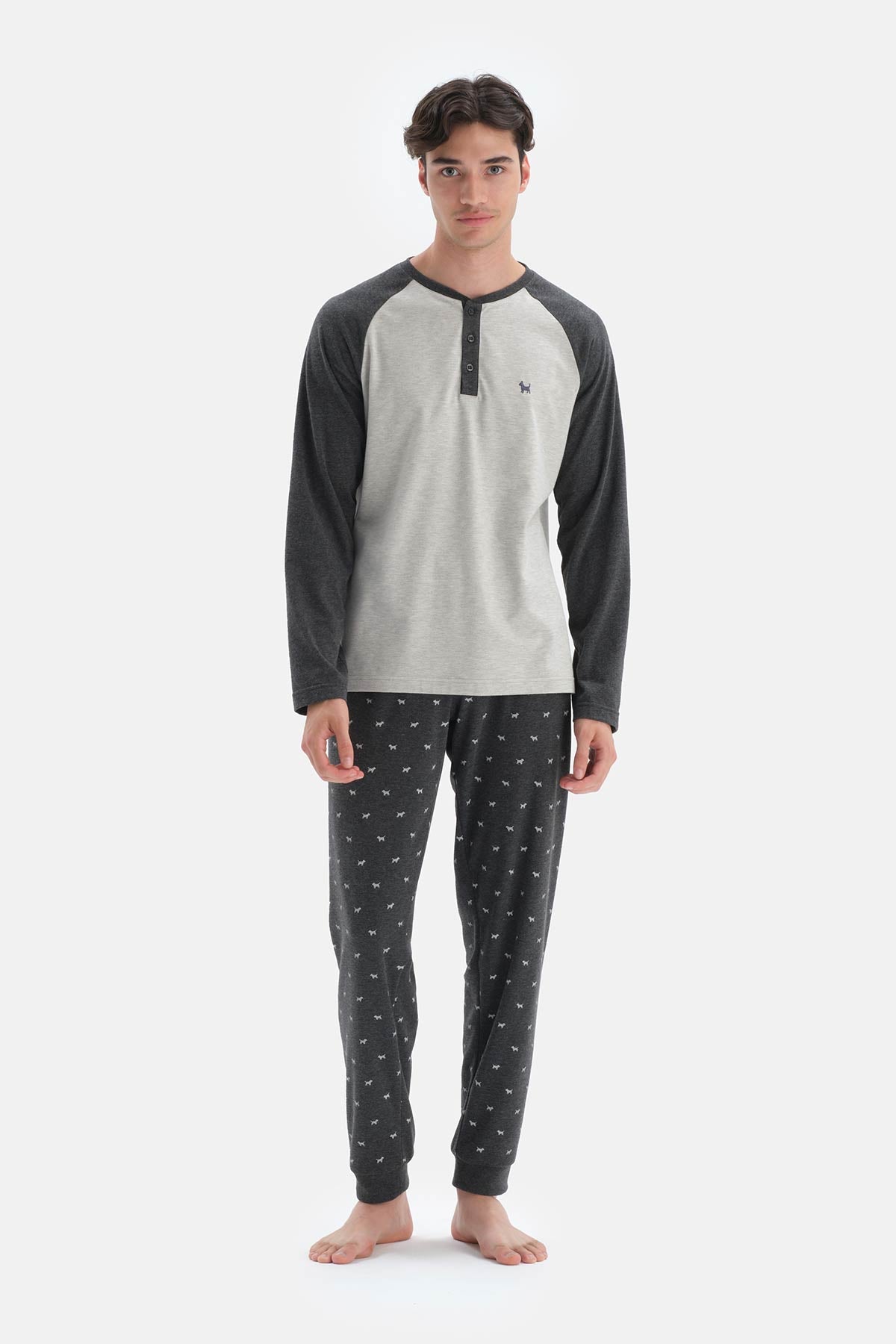 GREY PYJAMA SET