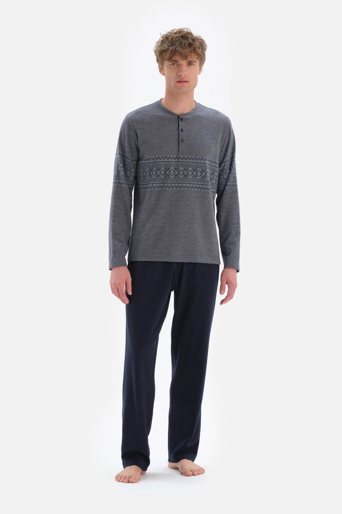 GREY PYJAMA SET
