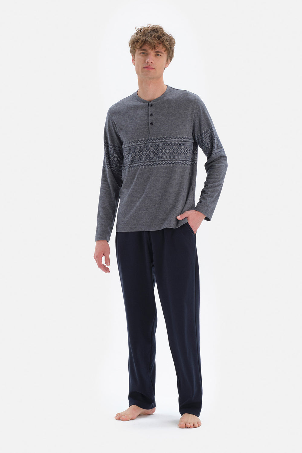 GREY PYJAMA SET