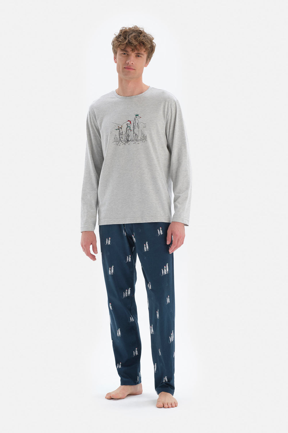 GREY PYJAMA SET