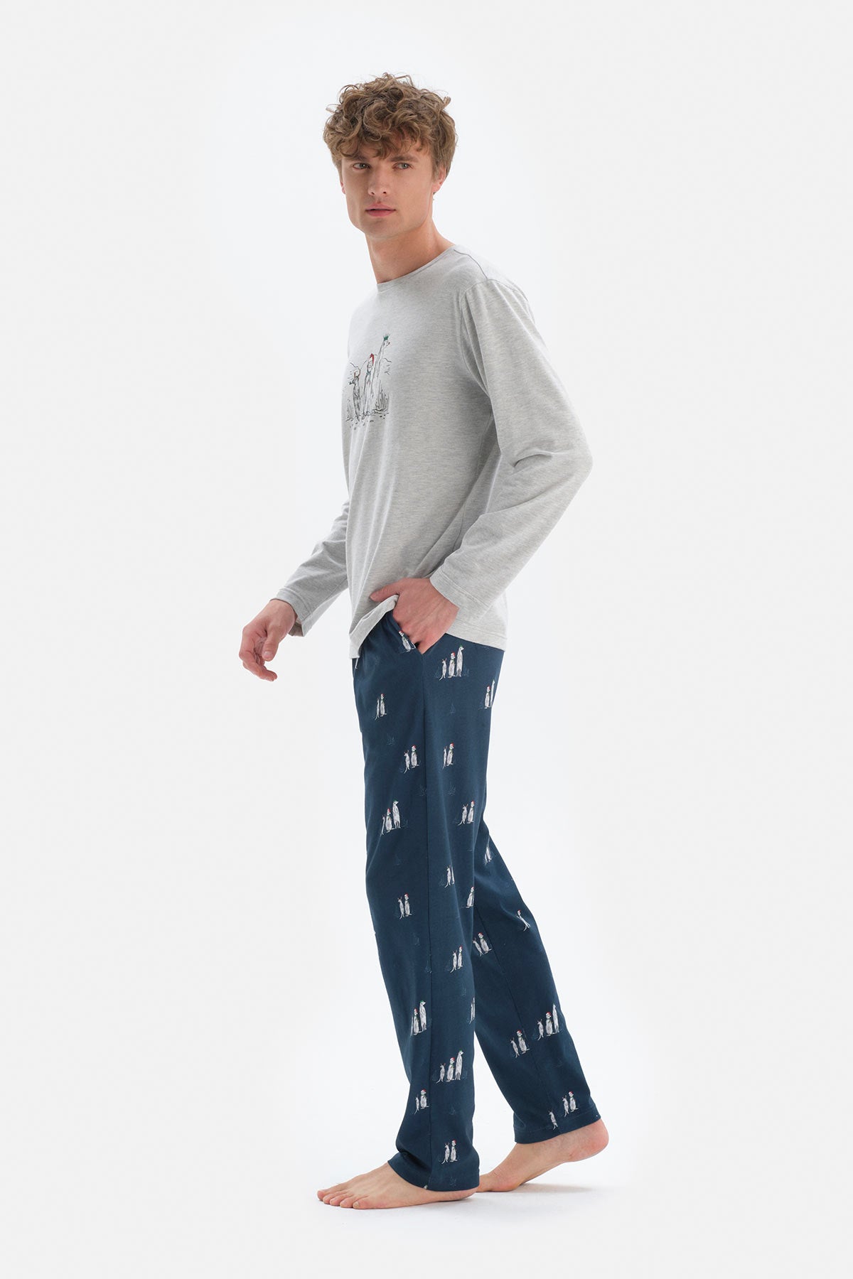GREY PYJAMA SET
