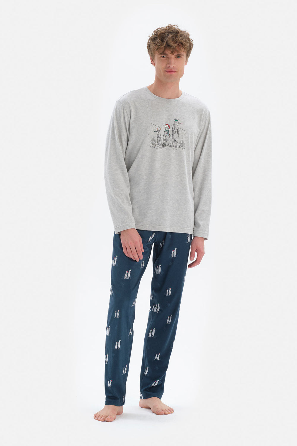 GREY PYJAMA SET