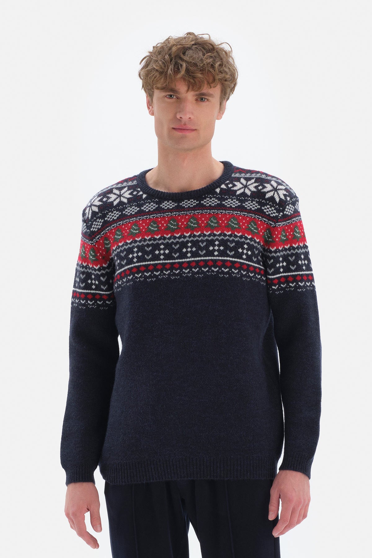 NAVY PULLOVER