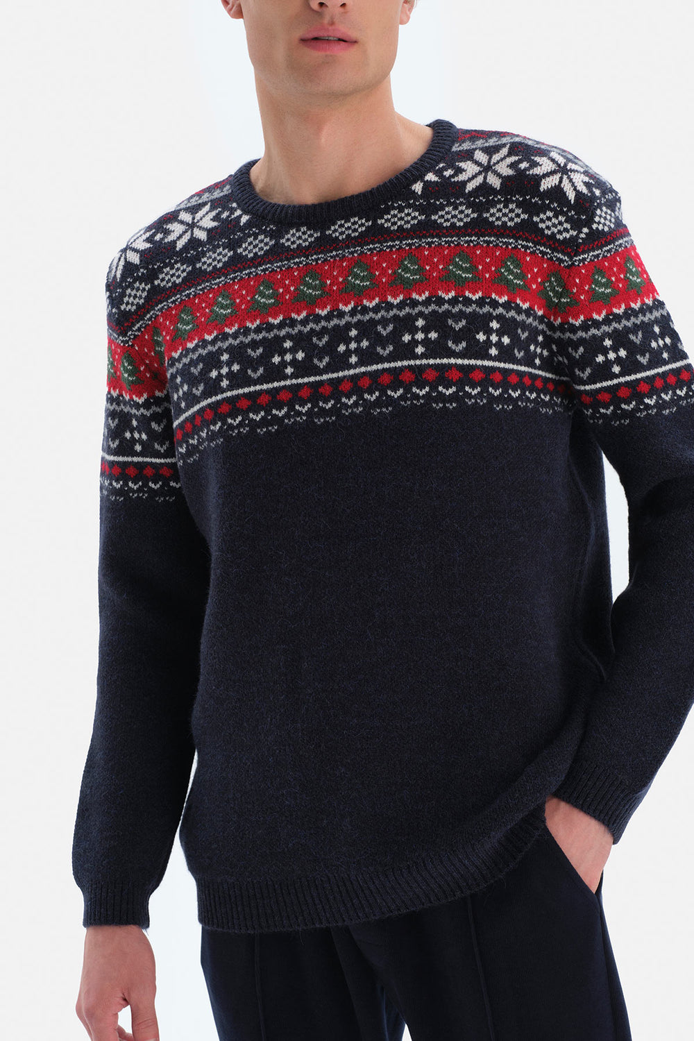 NAVY PULLOVER