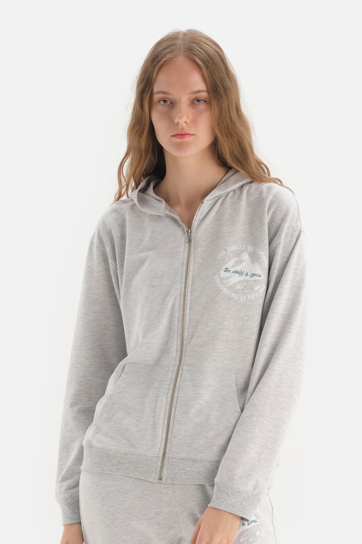 GREY MELANGE SWEATSHIRT