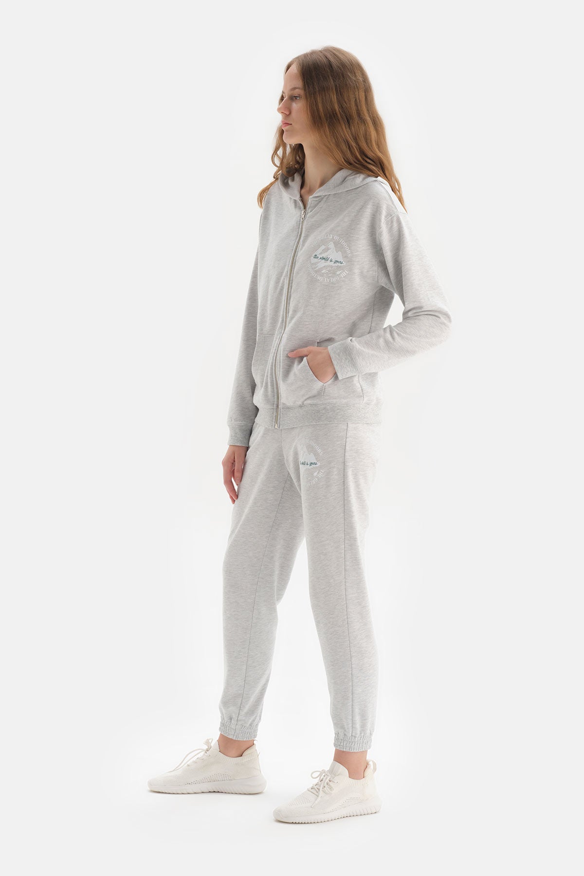 GREY MELANGE SWEATSHIRT