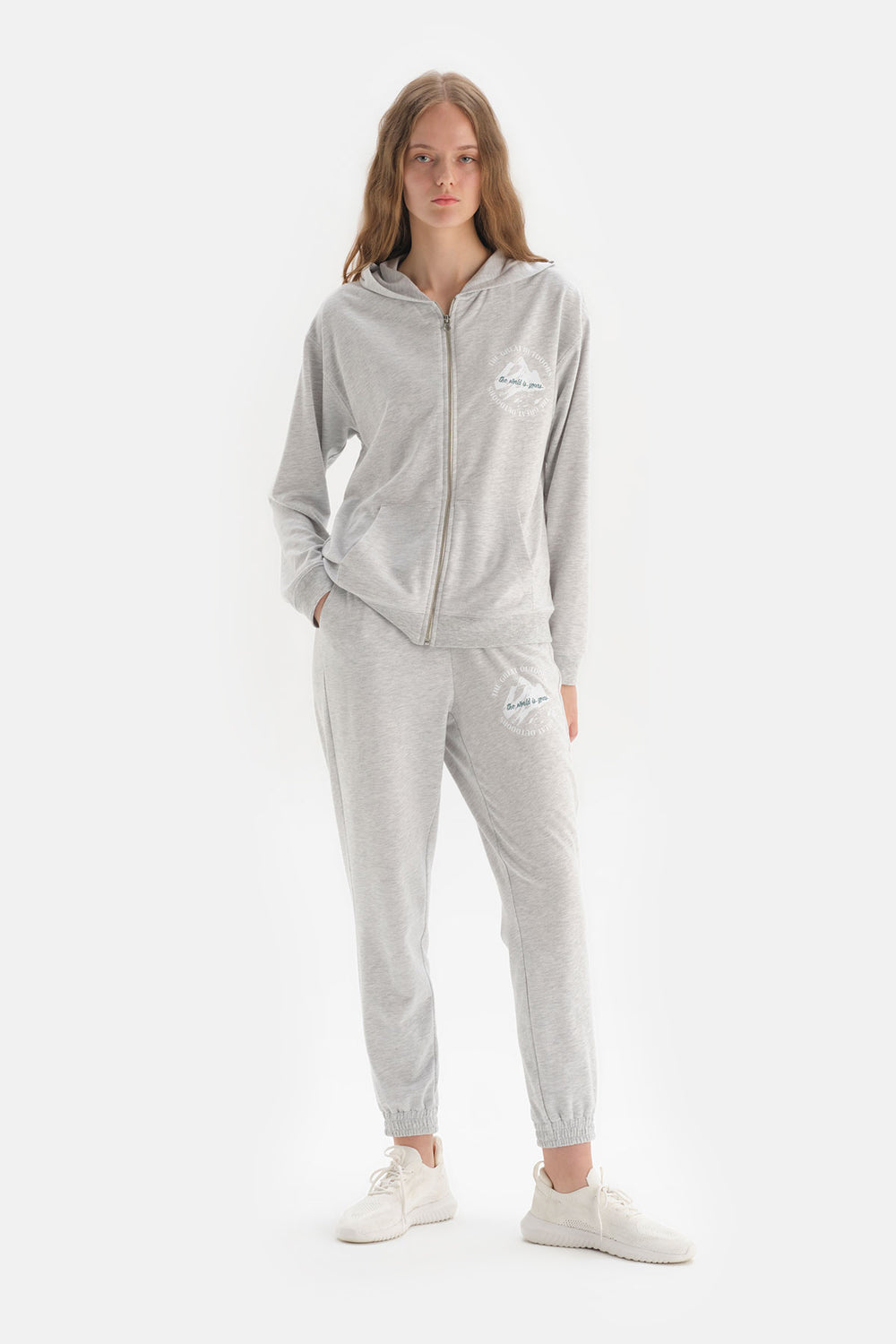GREY MELANGE SWEATSHIRT