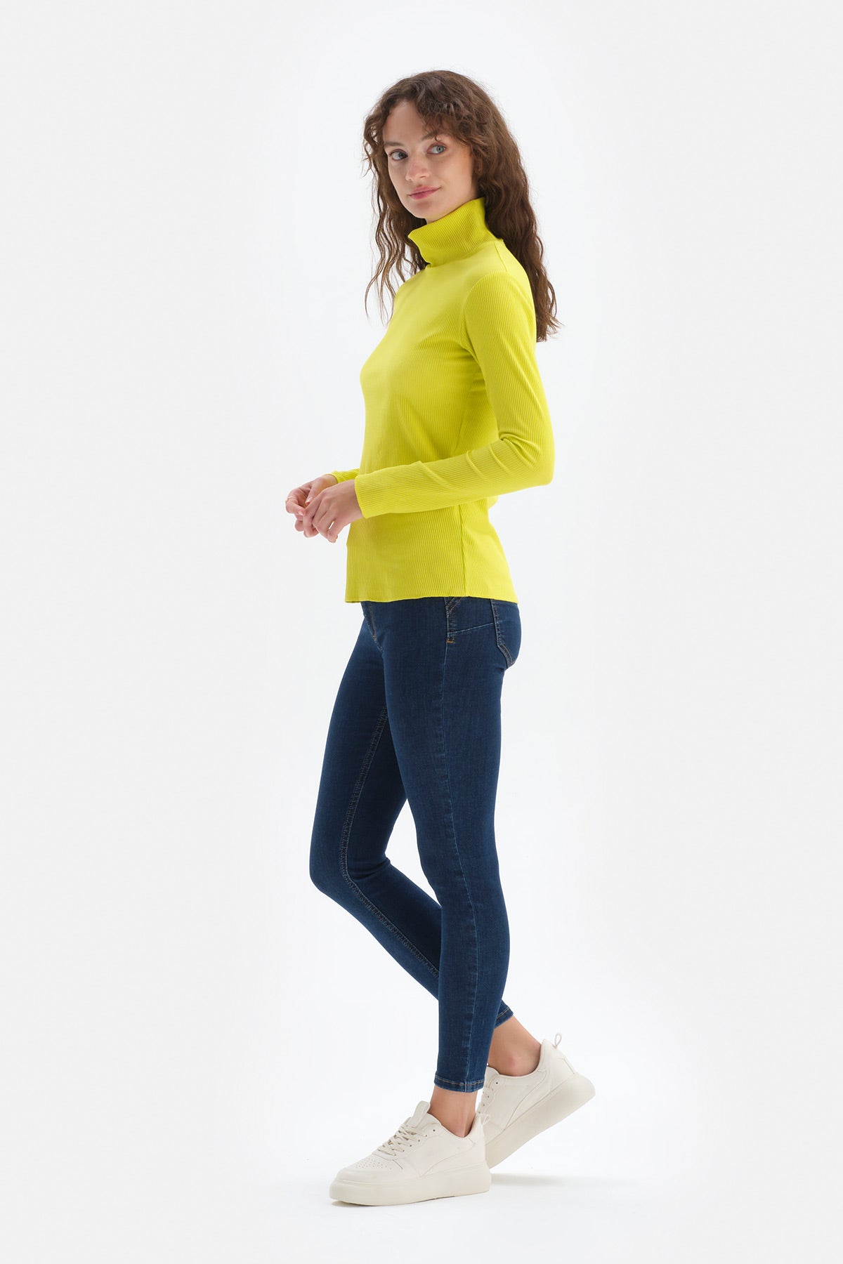 Lacivert Jean Push Up Tayt Pantolon