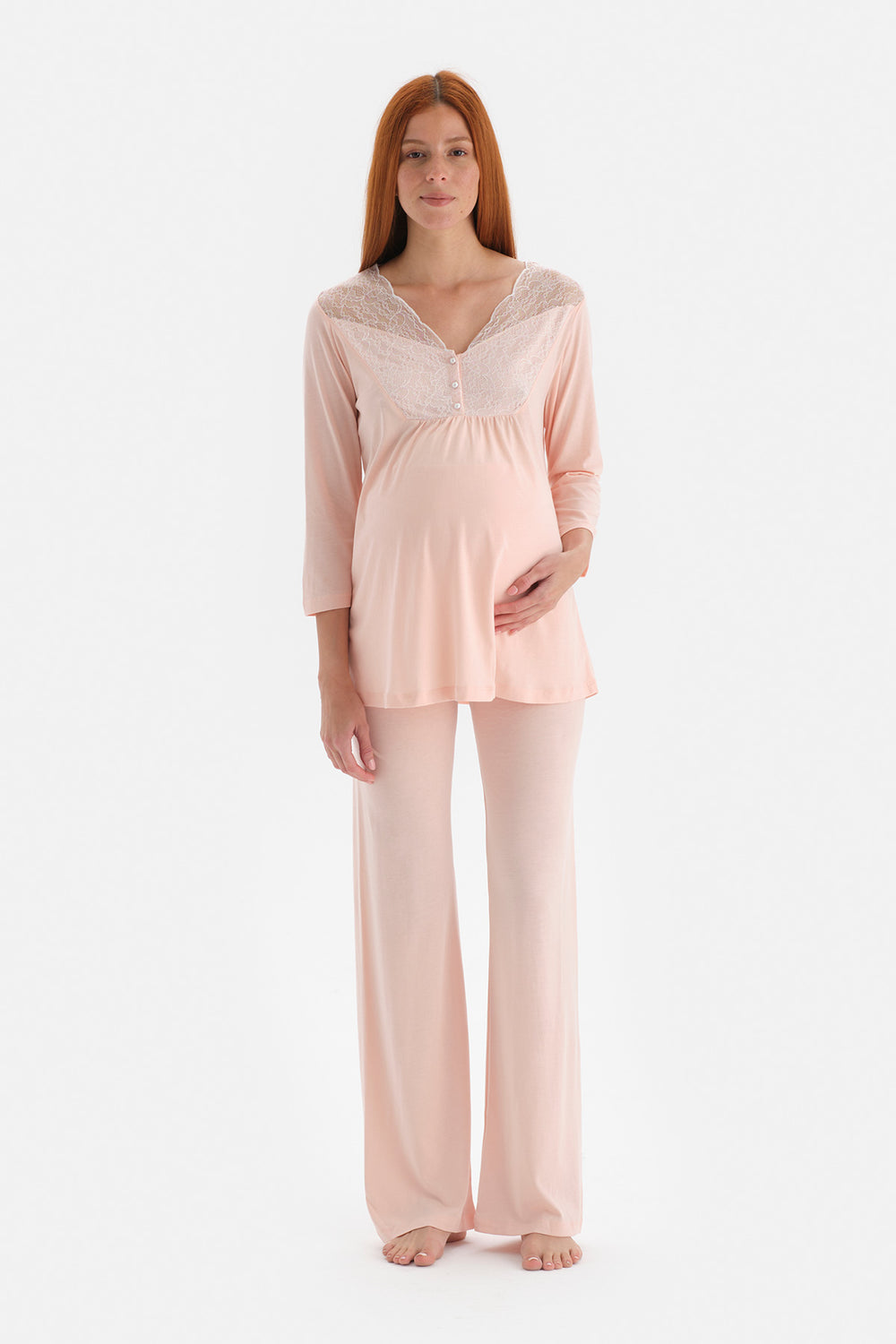 SALMON PYJAMA SET