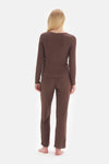 BROWN PYJAMA SET