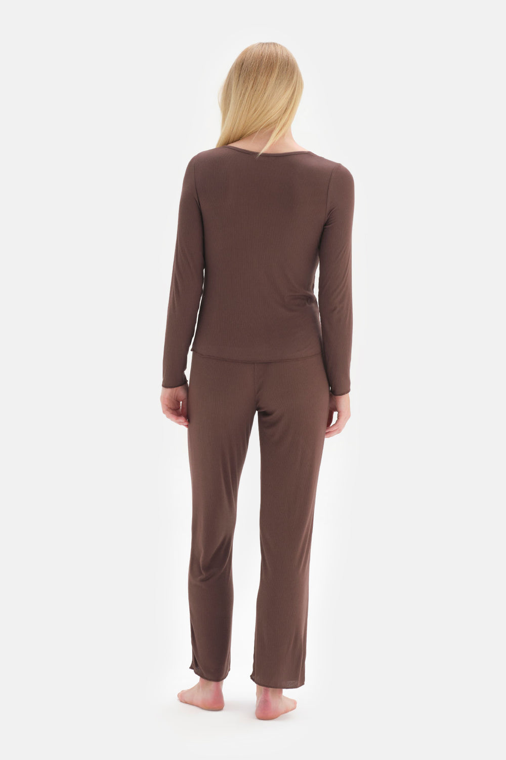 BROWN PYJAMA SET