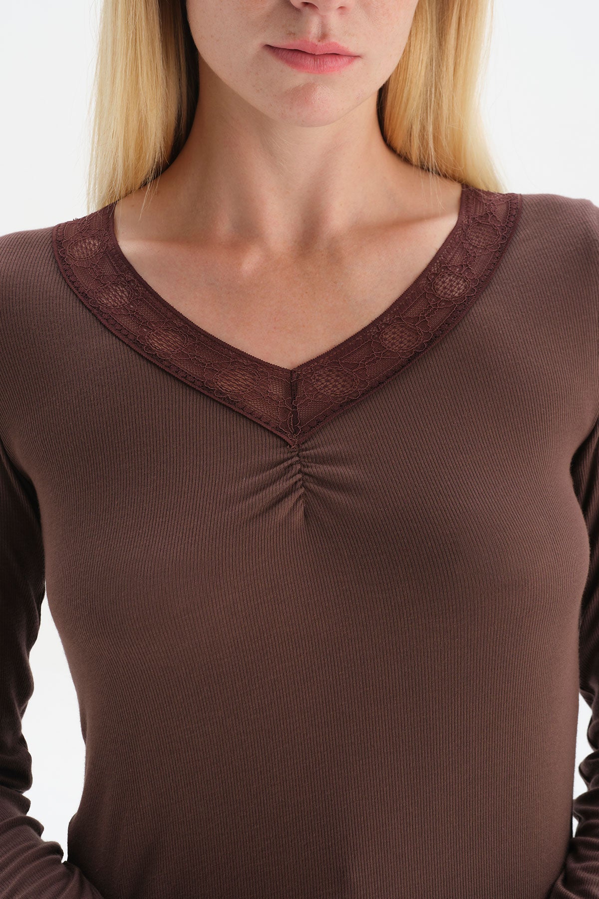 BROWN PYJAMA SET