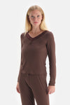 BROWN PYJAMA SET