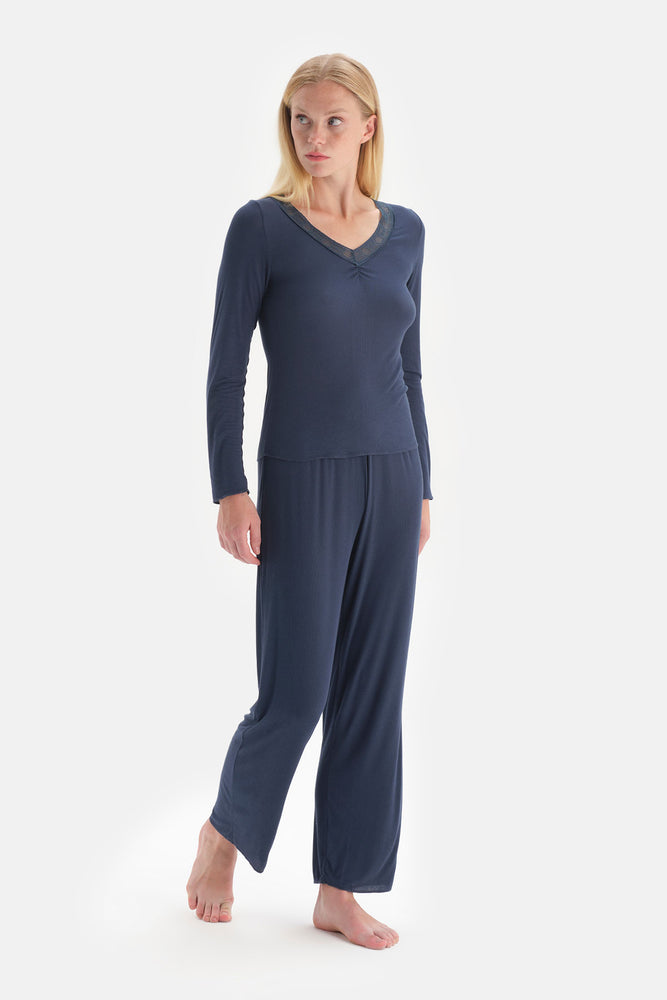 NAVY PYJAMA SET