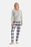 GREY MELANGE PYJAMA SET