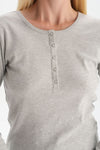 GREY MELANGE PYJAMA SET